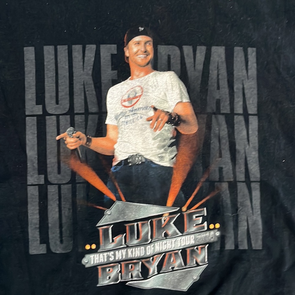 Luke Bryan Men’s T-shirt Color: Black Size: XL That’s My Kind a of Night‎ Tour